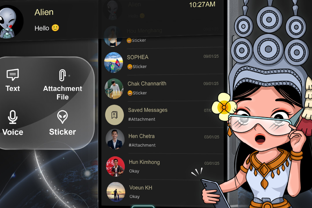 Connecting to Your Family or Business Partners Through "Chats" in AlienCheck