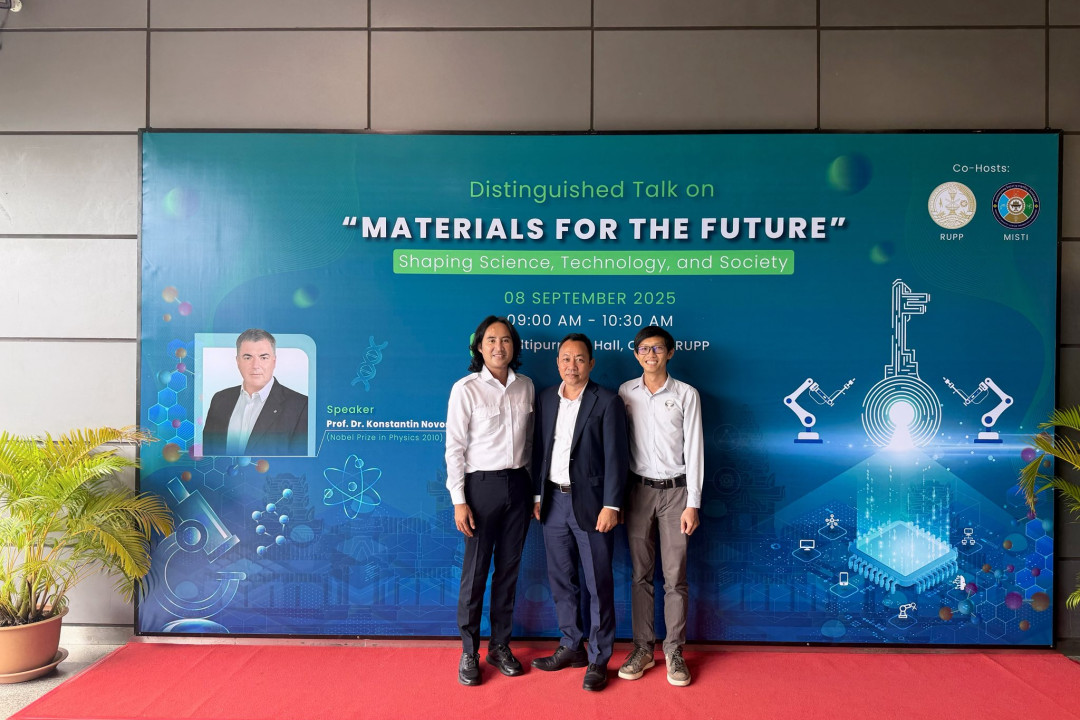 VP.Start at The Workshop, RUPP Distinguished Talk on Materials for the Future: Shaping Science, Technology, and Society!